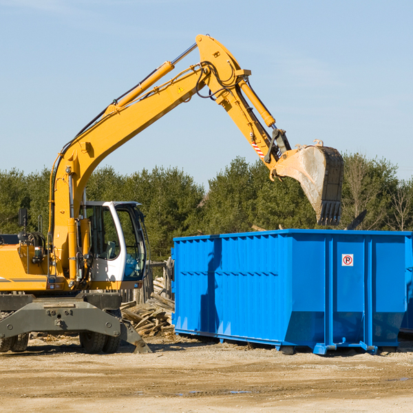 can i choose the location where the residential dumpster will be placed in Chicota TX